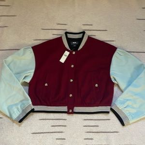 Maeve by Anthropologie cropped bomber jacket. NWT.